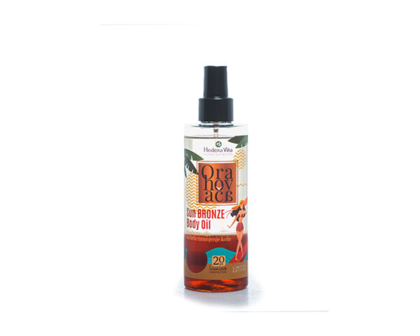 ORAHOVAČA SUN BRONZE DVOFAZNO ULJE ZA BRZO TAMNJENJE KOŽE SPF20, 200ML Hedera vita