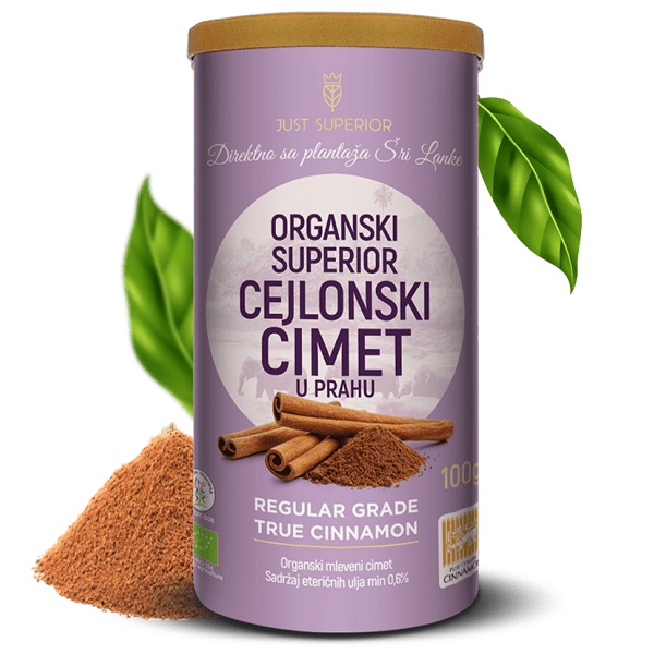 Organski cejlonski cimet regular 100gr JustSuperior